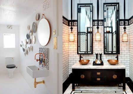 ideas para decorar baños de restaurantes, clubs, hoteles, etc